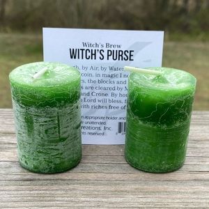 Witches Purse Candle Coventry Creations 2 Pack votive candles USA money magick